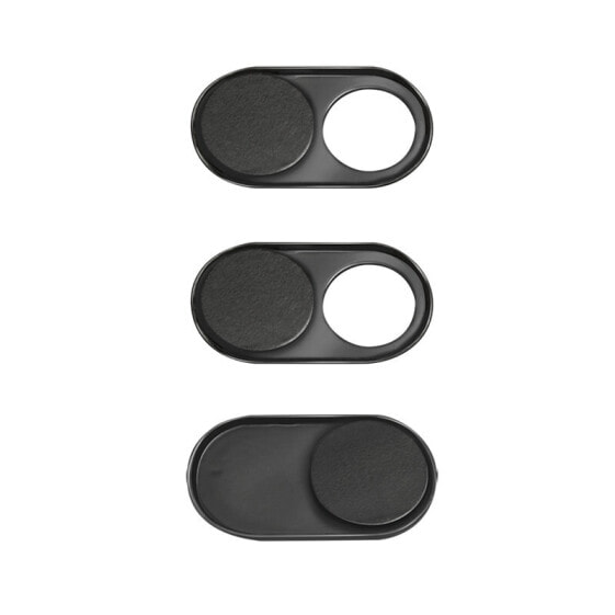 LogiLink AA0145 - Privacy protection cover - Black - 3 pc(s) - 70 mm - 3 mm - 100 mm