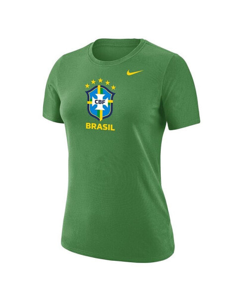 Women's Green Brazil National Team Club Crest T-shirt