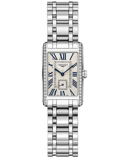 Women's Swiss DolceVita Diamond (3/8 ct. t.w.) Stainless Steel Bracelet Watch 21x32mm L52550716