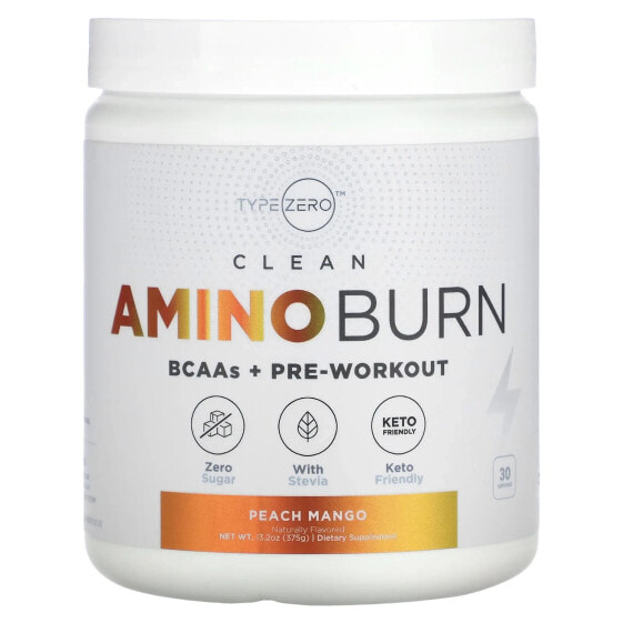 Clean Amino Burn, Peach Mango, 13.2 oz (375 g)