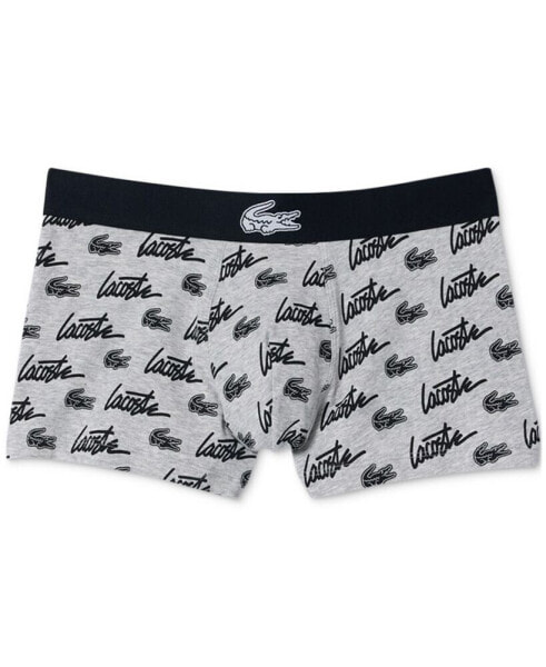 Men's Stretch-Cotton Logo-Print Boxer Briefs