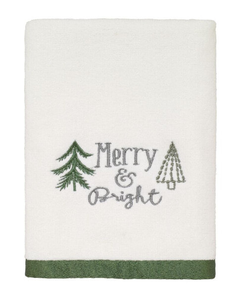 Christmas Trees Holiday Cotton Bath Towel, 27" x 50"