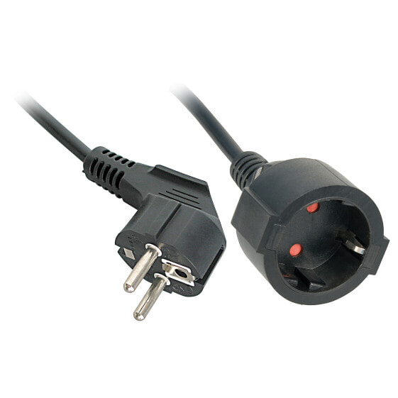 Lindy 30245 - 5 m - 2 AC outlet(s) - Indoor - C13 coupler - Black - Input fuse