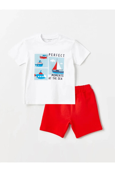 Костюм для малышей LC WAIKIKI 100% хлопковый набор рубашка и шорты