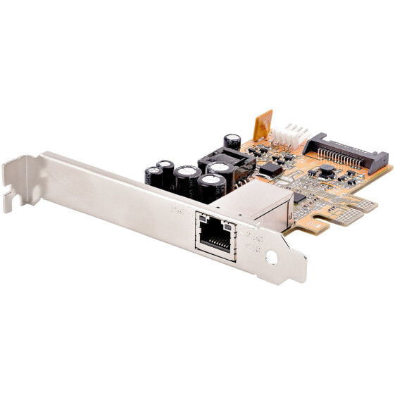 1 Port 2.5Gbps PoE Network Card - PCIe Ethernet Card w/RJ45 - 30W 802.3at PoE NIC for Desktops/Servers - Network PoE LAN Adapter w/Low-Profile Bracket - NBaseT - Windows/Linux - Internal - Wired - PCI Express - Ethernet - 2500 Mbit/s