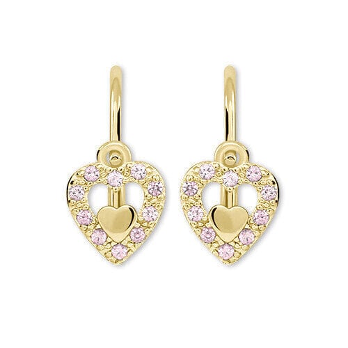Girls´ heart earrings made of gold 745 239 001 00779 0000440