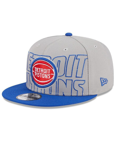 Men's Gray, Blue Detroit Pistons 2023 NBA Draft Two-Tone 9FIFTY Snapback Hat