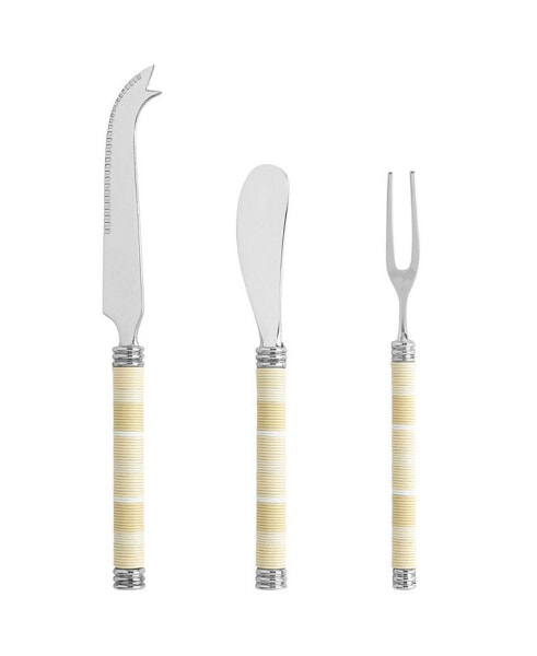 Jubilee Cheese Knife, Spreader and Fork Set - Shades of Light