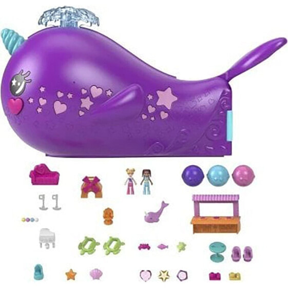 MATTEL Polly Pocket Narwhal Submarine Hkv71 doll