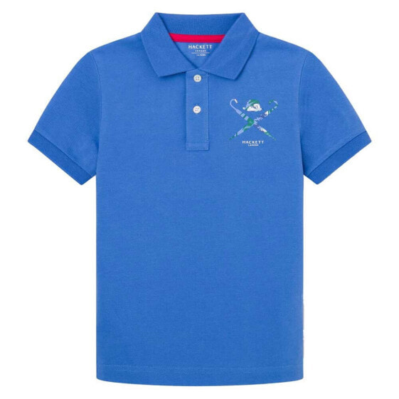 HACKETT Swim Logo Kids Short Sleeve Polo