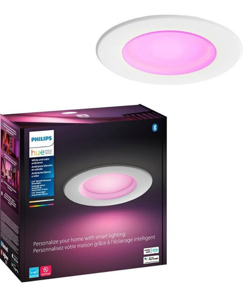 White and Color Ambiance Bluetooth 5/6" High Lumen Recessed Downlight