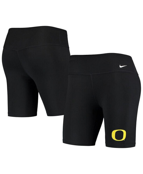 Women's Black Oregon Ducks Biker Performance Shorts