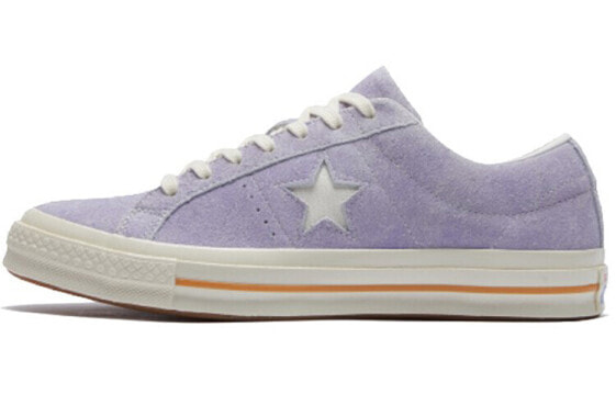 Кеды Converse one star пурпурно-лавандовые, низкие, антискользящие, устойчивые, унисекс