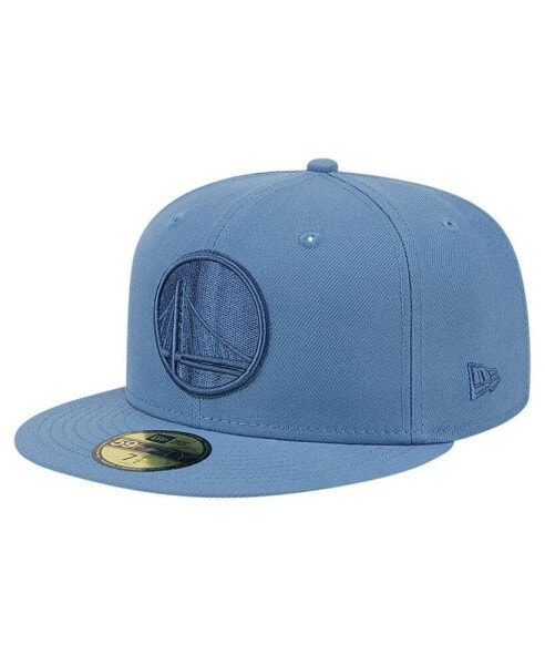 Men's Blue Golden State Warriors Color Pack Faded Tonal 59fifty Fitted Hat