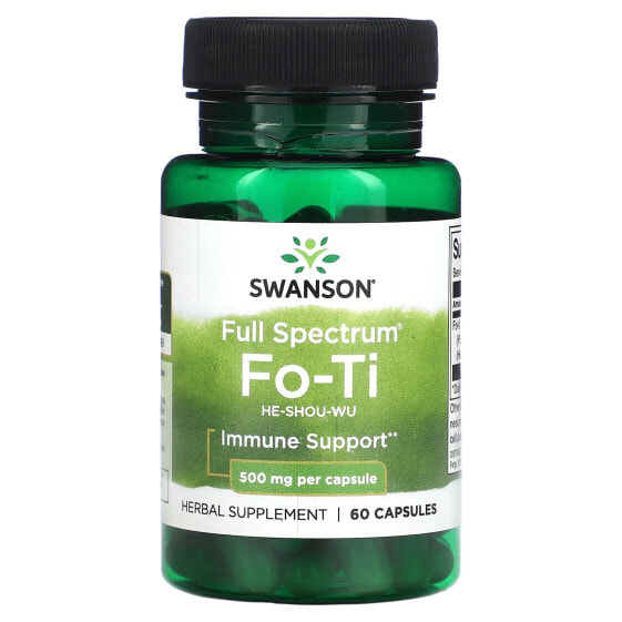 Травяные капсулы Swanson Fo-Ti, 500 мг, 60 шт