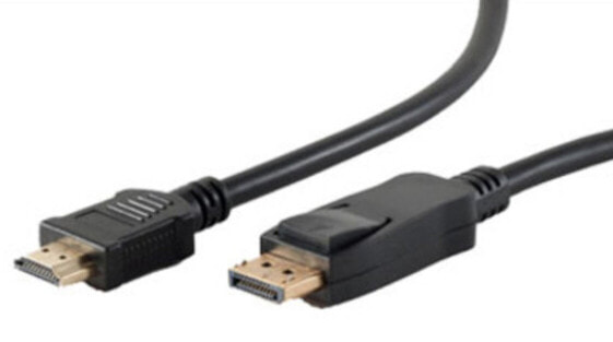 Разъем DisplayPort - HDMI Type A (Standard) мужской - мужской, золото shiverpeaks BS77490-2 - 1 м