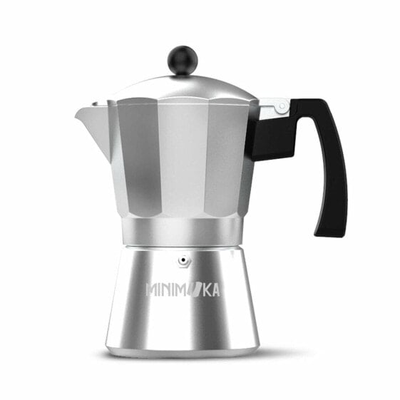 Кофеварка гейзерная электрическая Taurus KCP9009 9T MINI MOKA Серебристый Алюминий (9 Чашек)