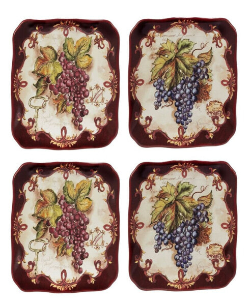 Vintners Journal 4-Pc. Canape Plate