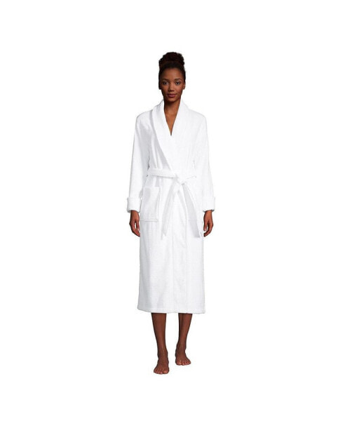 Пижама Lands' End Cotton Terry Long Spa Bath Robe