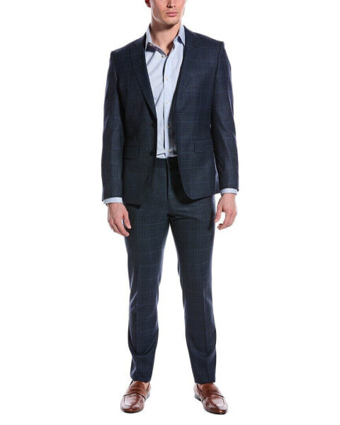 Boss Hugo Boss 2Pc Slim Fit Wool Suit Men's Blue 38R