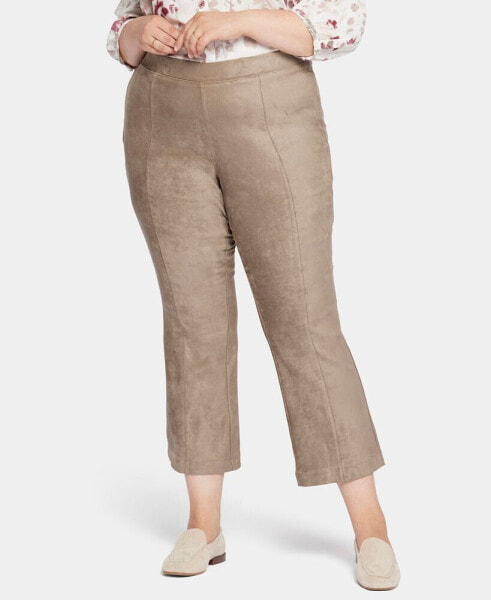 Plus Size Slim Bootcut Pull-On Pants