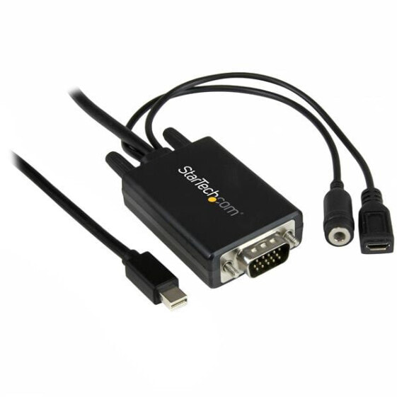 Аксессуар кабель Startech.com Mini DisplayPort to VGA с аудио - 2 м - прямой