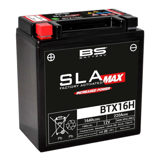 BS BATTERY BS BTX16H SLA-MAX Battery
