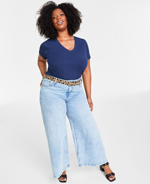 Plus Size Modal V-Neck T-Shirt, Created for Macy's