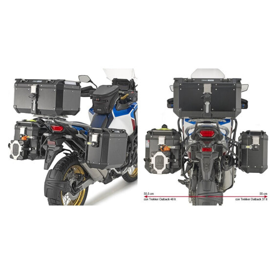 GIVI Monokey Cam-Side Side Cases Pannier Holder Honda CRF 1000 L Africa Twin Adventure Sports 20
