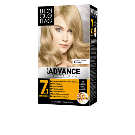 Llongueras Color Advance Permanent Hair Color No. 9 Light Blonde Перманентная краска для волос, оттенок светло-русый