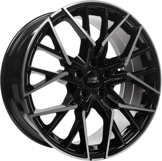 Колесный диск литой MM Wheels MM06 black polished 8x18 ET45 - LK5/120 ML72.6