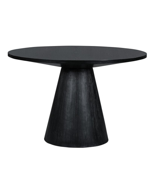 Retro Round Dining Table Minimalist Elegant Table For Living Room, Dining Room