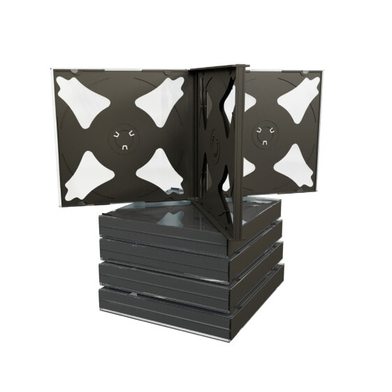 MEDIARANGE BOX34-4 - Jewel case - 4 discs - Black - Plastic - 120 mm - 140 mm