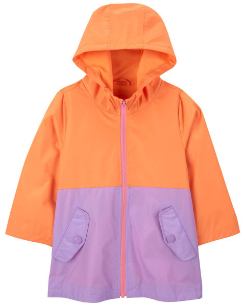 Toddler Colorblock Rain Jacket 3T