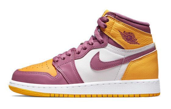 Кроссовки Jordan Air Jordan 1 Retro High OG "University Gold and Light Bordeaux" GS 575441-706