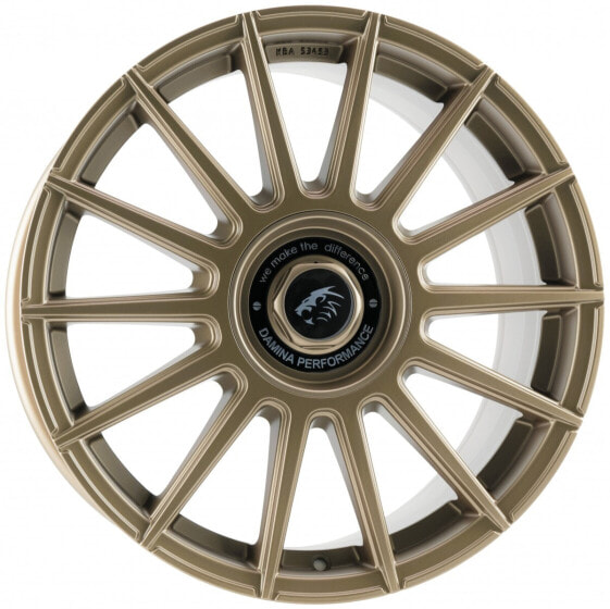 Колесный диск литой Damina Performance DM09 matt bronze - Inlay black 8x18 ET35 - LK5/112 ML72.6