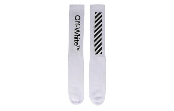 Носки OFF-WHITE Cotton ArrowLong Socks White