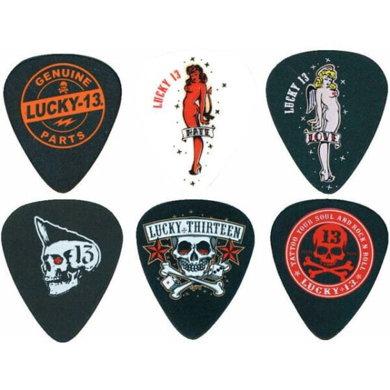 Dunlop Plectrum Lucky II 13 Pack 1,00