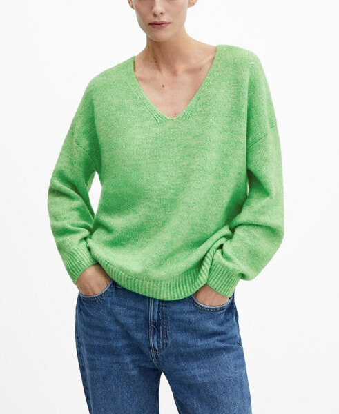 Women's V-Neck Knit Sweater
