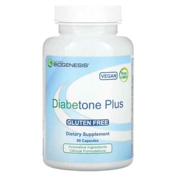 Витамин Биотин Nutra BioGenesis Diabetone Plus, 90 капсул
