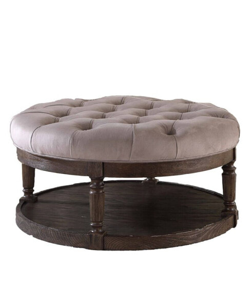 Samuel Tufted Upholstered Round Ottoman