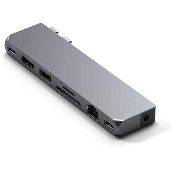 Адаптер Satechi Pro Hub Max USB-C Space Grau