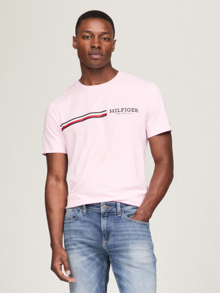 Signature Hilfiger Stripe Graphic T-Shirt