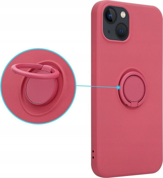 OEM Etui Silicon Ring do Iphone 12 MINI jasno czerwony