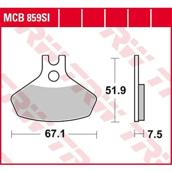 TRW Offroad Can Am DS 450 EFI 2X4 12 Sintered Front Brake Pads