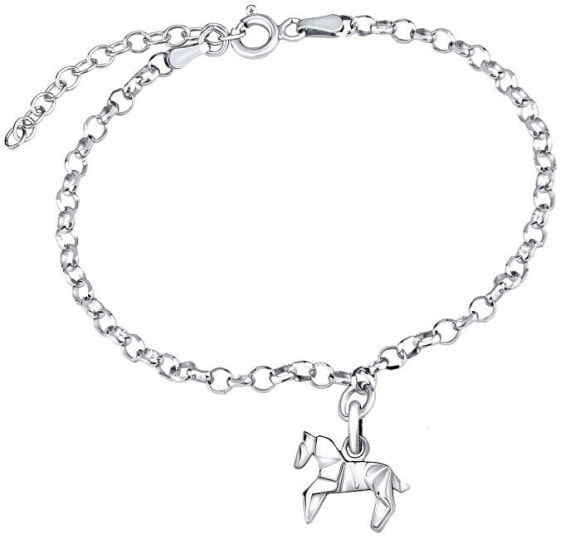 Silver bracelet with Horse pendant Origami ZTJL73512VSW