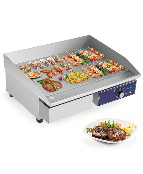 Commercial Electric Griddle with 122 -572 Adjustable Temperature Control