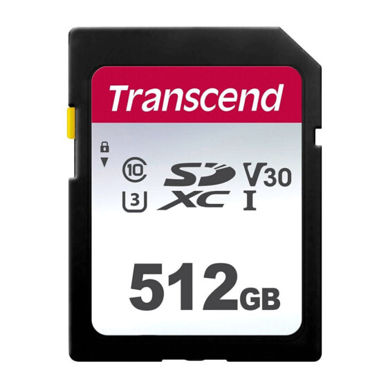 TRANSCEND SDXC 300S 512GB Class 10 UHS-I U3 V30 memory card