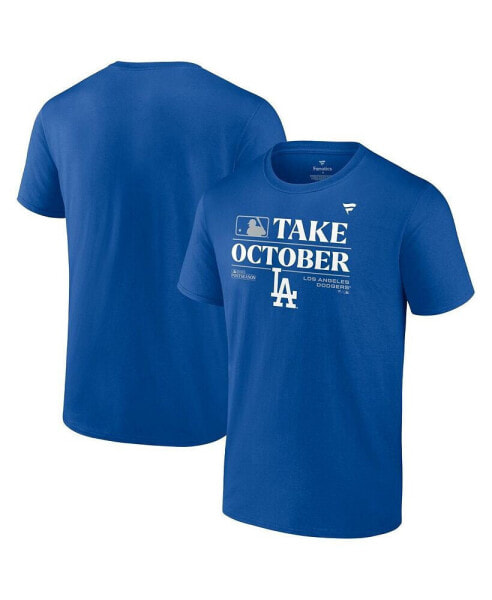 Men's Royal Los Angeles Dodgers 2023 Postseason Locker Room T-shirt