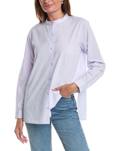 Eileen Fisher Mandarin Collar Shirt Women's